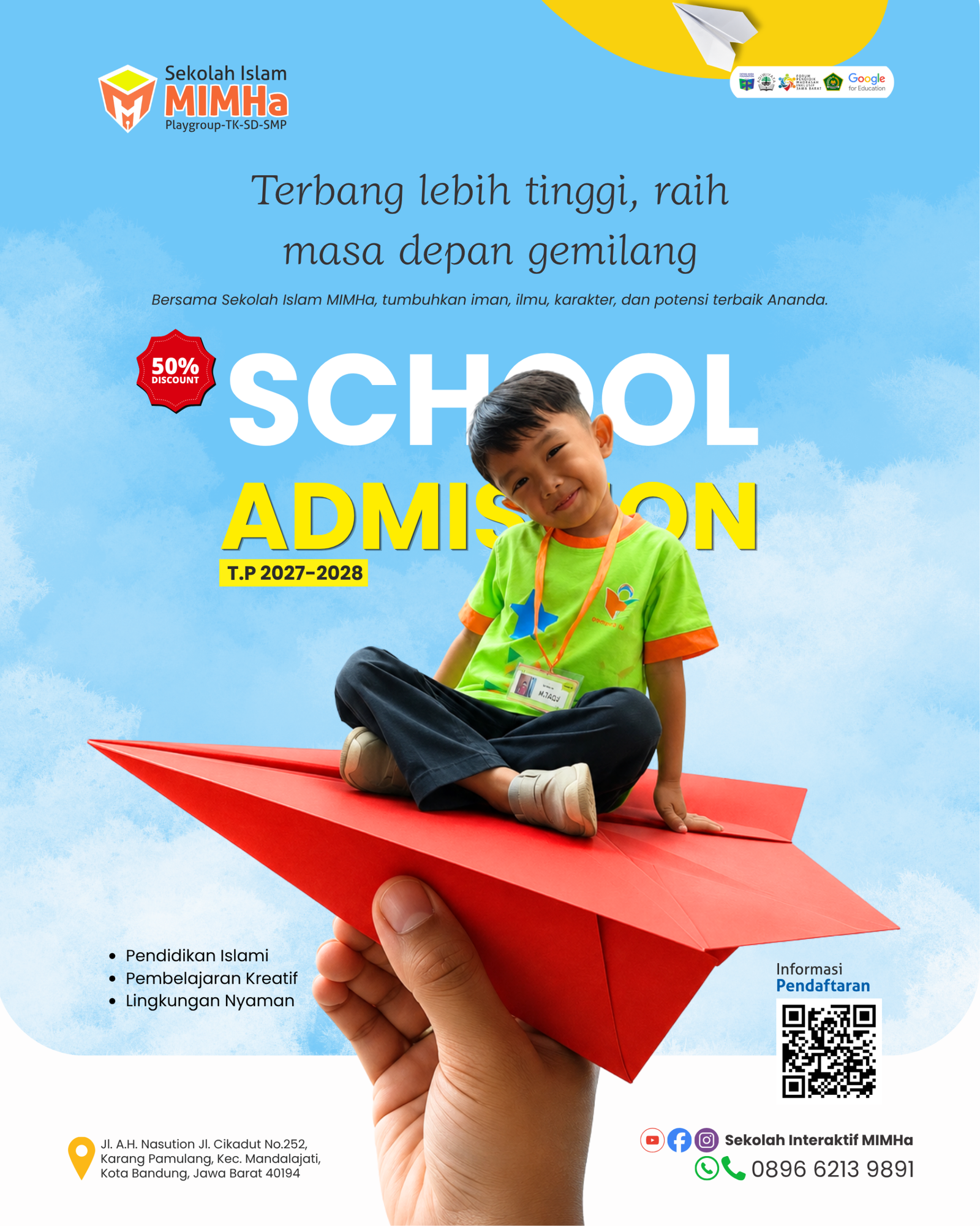 Tabel kuota dan jumlah pendaftar SPMB Sekolah Islam MIMHa Tahun Ajaran 2027/2028.